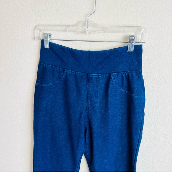 A New Day Dark Wash Full-Length Pull On Skinny Jeans Leggings Jegging Tights - Picture 3 of 9